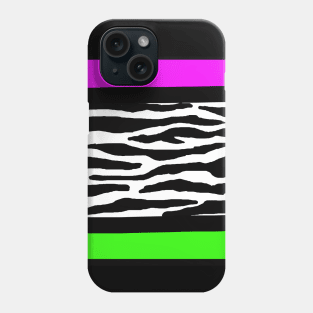 NEON ZEBRA DESIGN Phone Case