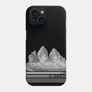 Tre cime di Lavaredo mountain illustration Phone Case