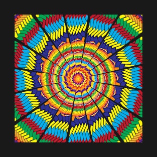 Rainbow Kaleidoscope pattern T-Shirt