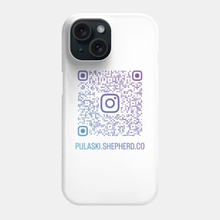 PSCSCo QR Code Ombre Blue to Purple Phone Case