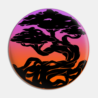 Sunset Bonsai Pin