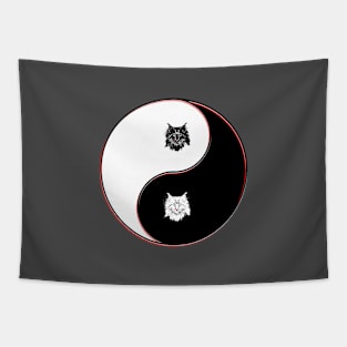 yin yang balance harmony design eastern philosophy Tapestry