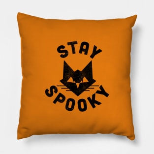 Stay Spooky Black Cat Pillow