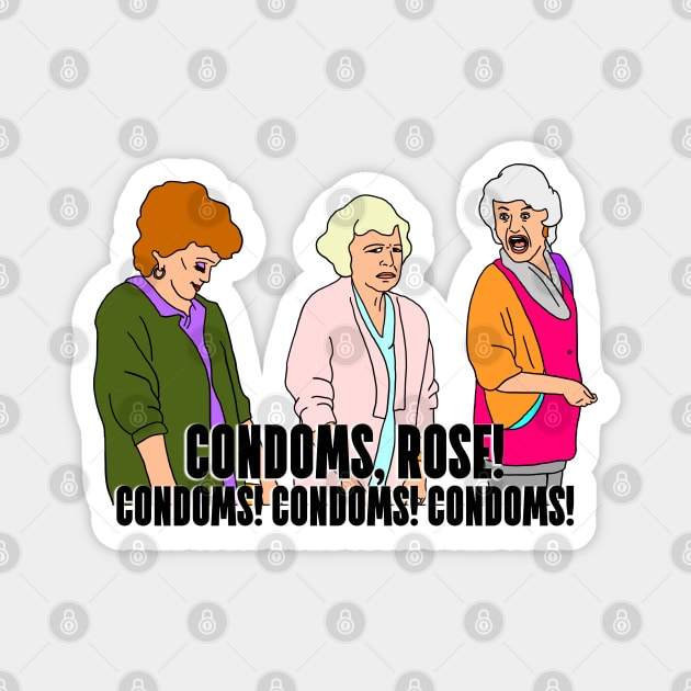 Condoms, Rose! Magnet by thecompassrose