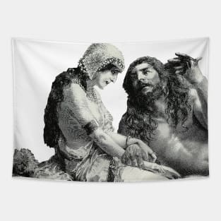 Samson and Delilah Love Condemned by Betrayal Tapestry