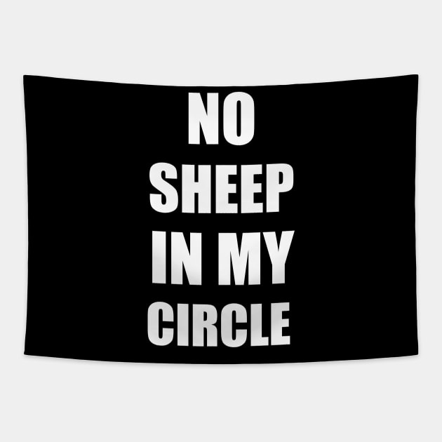 No Sheep in My Circle Tapestry by teemazong