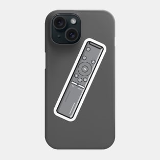 Remote Control For TV Sticker design vector illustration. Technology objects icon concept. Device for films cinema video sticker design. Leisure at home vector design. Phone Case