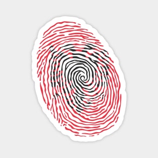 Albania Fingerprint Magnet