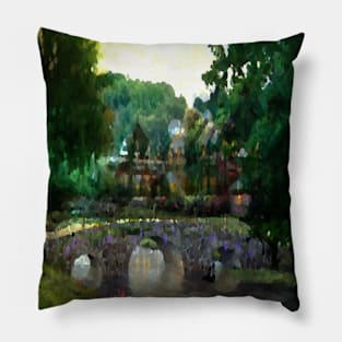 Old bridge - Nature and landscape Pillow