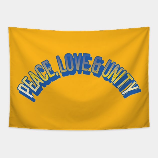 Peace Love and Unity Tapestry by Rayrock76