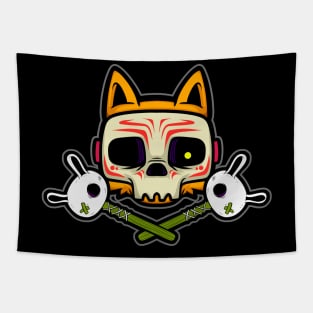 vodoo cat Tapestry