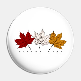 Vintage Autumn Leaves Pin