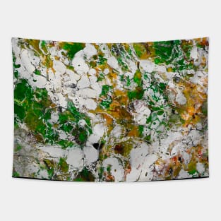 Abstract marble texture fluid art design Tapestry