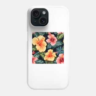 Hibiscus Flowers Pattern 12 Phone Case