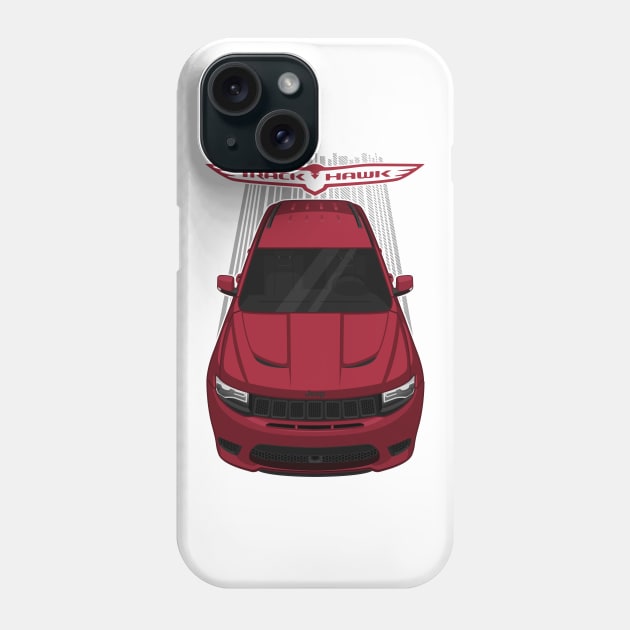 Jeep Grand Cherokee Trackhawk - Velvet Red Phone Case by V8social