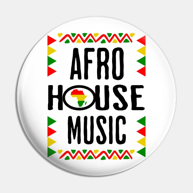 AFRO HOUSE  - Continent Culture (black print) Pin by DISCOTHREADZ 