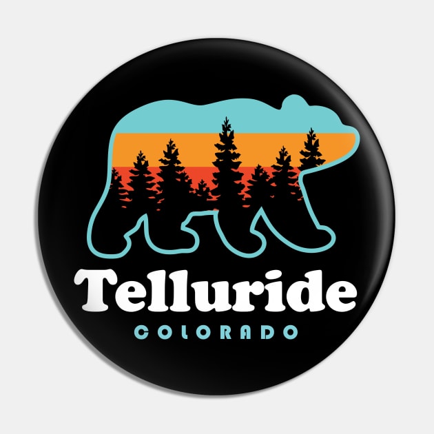 Telluride Colorado Mountains Telluride Mountain Bear Pin by PodDesignShop