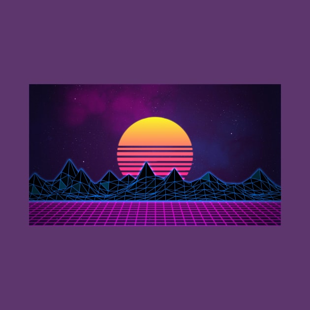 SynthWave Sunrise by CosmeticMechanic