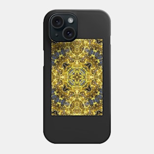 Pattern, golden leaves Phone Case