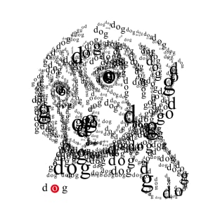 Font illustration "dog" T-Shirt