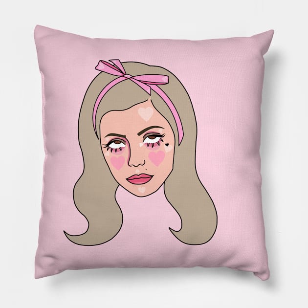 Electra Heart Pillow by thelamehuman