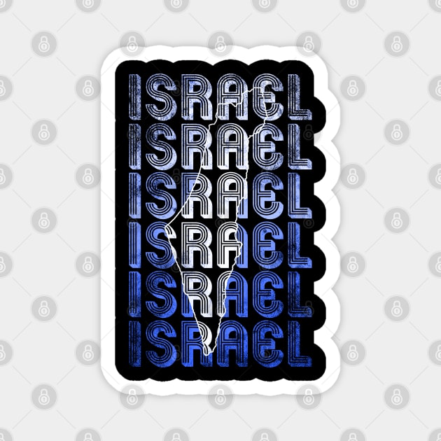 Israel Map Magnet by Mila46