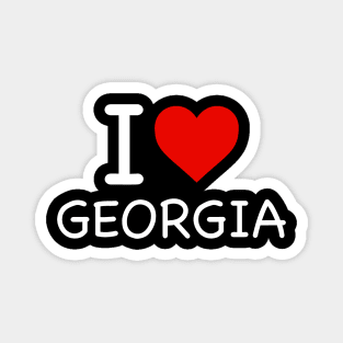 Georgia - I Love Icon Magnet