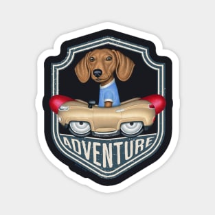 Dachshund Adventure Magnet