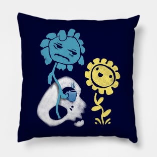 I Hate Morning Glories Pillow