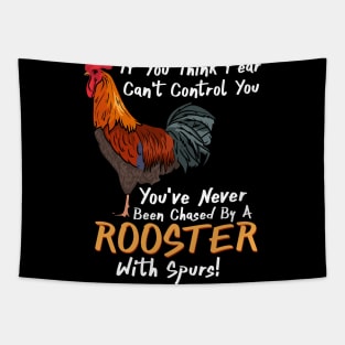 Funny Rooster, Funny Chicken Tapestry