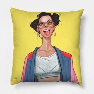 Super cool girl Pillow