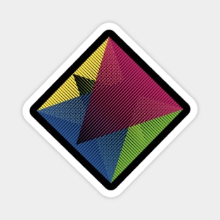 Colorful Rhombus Magnet