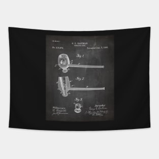 Smoking Pipe Patent - Pipe Smoker Tobacco Art - Black Chalkboard Tapestry