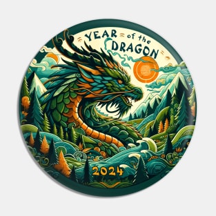 Emerald Dragon Forest Guardian - Lunar New Year 2024 Pin