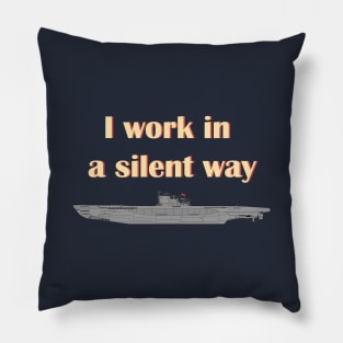 German Submarine Silent Introvert Pillow