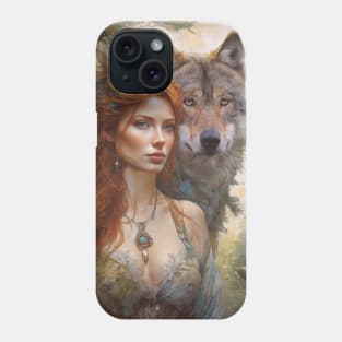 Lady & Wolf Phone Case