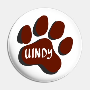 University of Indianapolis Greyhounds Paw Print Pin