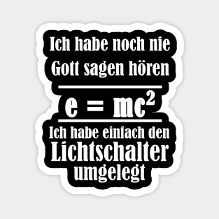 Relativitätstheorie Physik Lehrer Geschenk Sprüche Magnet