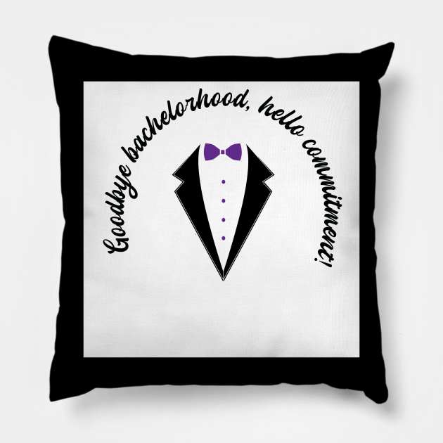 bachelor party eight Pillow by Skaar Digital Art