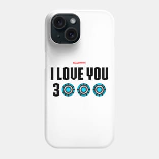 I Love You 3000 v3 (black) Phone Case