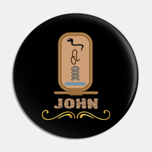 JOHN-American names in hieroglyphic letters-JOHN, name in a Pharaonic Khartouch-Hieroglyphic pharaonic names Pin