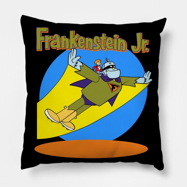 Frankenstein Jr. Pillow by BigOrangeShirtShop