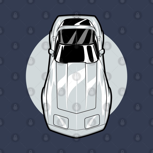 Silver Chevy Corvette C3 by KaroCars