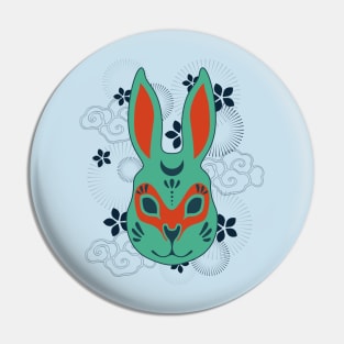 Year Of The Rabbit blue Pin