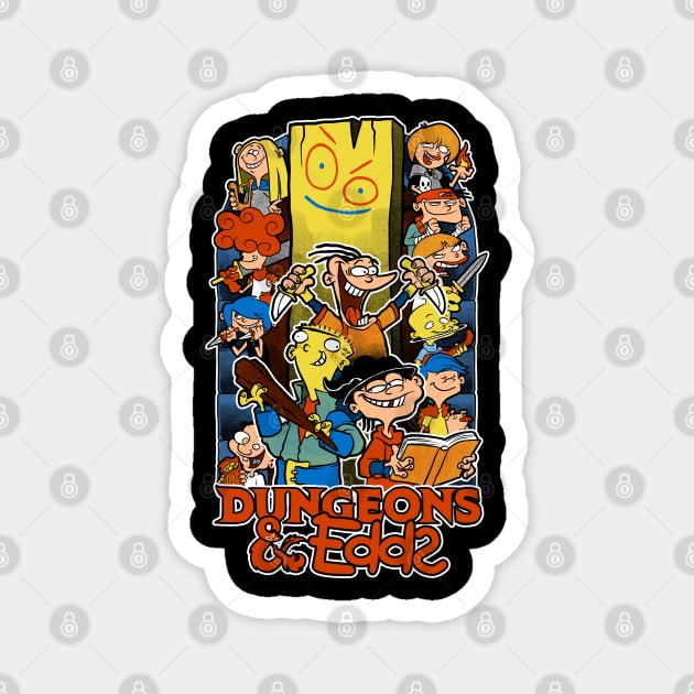 Dungeons and Edds - RPG 90s Animation Magnet by Studio Mootant