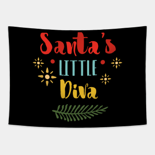 santa s little diva Tapestry