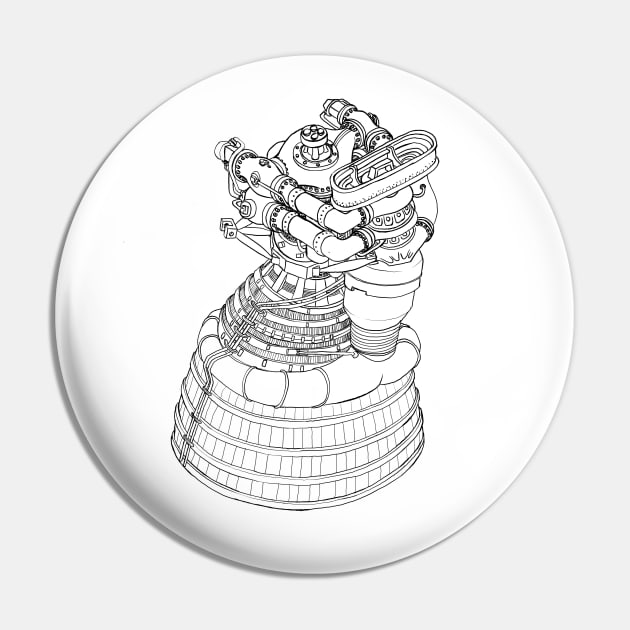 Saturn V Rocket Engine Pin by mycologist