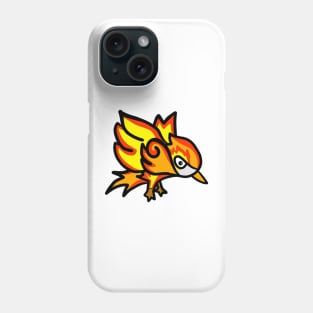 The fire flame bird Phone Case