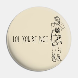 Basketball Art Pin