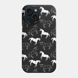 Origami Unicorn Pattern Phone Case